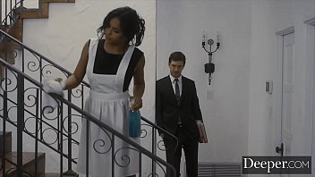 Preview 1 of 3d Shamel - Deeper. Sexy Maid Autumn Falls Recevies an Unforgettable Bonus