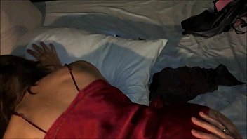 Preview 3 of Mom Son Porn Resl - Sexy O2,  T&amp_A 346 - Sexy Pounded Red Satin Nightie with Pixelized Panty