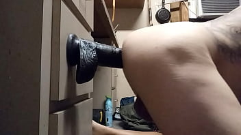 Preview 1 of Learnt Sex - Bottomboyxs big black dildo &amp_ king dong ass reamn