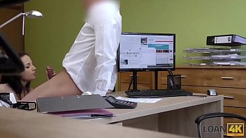 Preview 3 of Missy Teacher Xnxx - LOAN4K. Agence de pret devient le lieu du sexe anal passionne avec