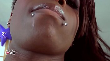 Preview 1 of Sextar Moby Cina - Black Tgirl strokes her hard girlcock