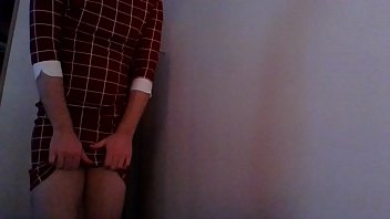 Preview 2 of Babes India Thick - Super sexy crossdresser secretary touching and masturbating in crazy hot dress