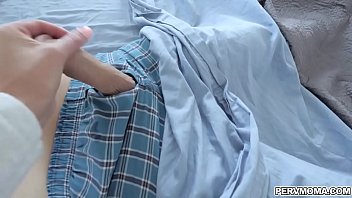 Preview 1 of Pakistani Magi Choda Vedio - Hot sexy Stepmom pranks stepson back and start filming his cock!