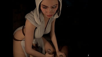 Preview 3 of Xev Bellringerporn - 3D Hentai Princess Leia Organa Star Wars HandJob JOI TEASER