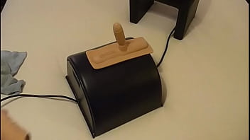 Preview 1 of Big Man Raping Mom - Sybian with smallest lifelike insert