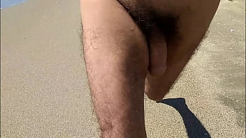 Preview 4 of Shini Lone - Running nude on the beach.