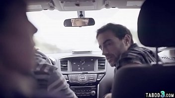 Preview 1 of Luiggi Tops Dario - Petite teen double penetrated for a ride by strangers
