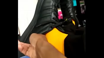 Preview 2 of Ddf Feet Sex - Short Sneaks and Socks Video Yellow Socks