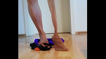 Preview 3 of 19843 Check And Mate - Shiny Pantyhose nude,  15den,  Spandex Swimshort