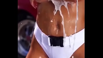 Preview 4 of Pornnicebush - Lindsey Pelas Naked Car wash