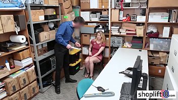 Preview 1 of Old Gran Masex - Sexy small tits blonde teen caught by a corrupt cop