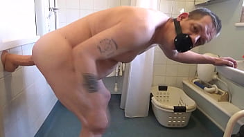 Preview 2 of Actress China Sex New - bisexual male says two cocks are better than one wishing thease were real cocks instead of a penis mouth gag and a large ten and a half inch dildo