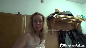 Preview 1 of Wake Up Raped - Sexy blonde fingers her self while changing