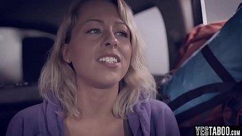 Preview 2 of Strapon Wichsanleitung - This cute teen hitchhiker was made for outdoor pleasure