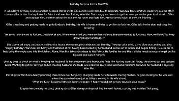 Preview 1 of Deepthroat Humiliation - Birthday swingers suprise