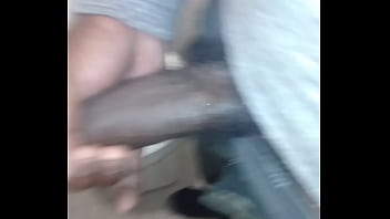 Preview 1 of Korean Taan - Stroking awoke black Dino