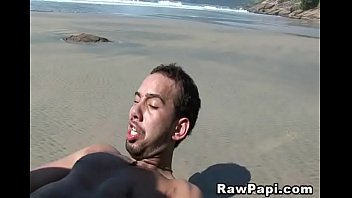 Preview 2 of Maria Czech - Beach Bareback Anal Latino Fun