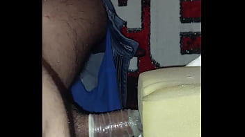 Preview 4 of Indian Vavi Sex Video - I fuck the mattress with a condom and ejaculate sperm