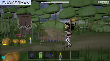 Preview 2 of Amber Girls Do Porn - Complete Gameplay - Halloween,  Bambook