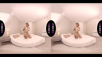 Preview 2 of Dever Babi Sex Young Lady - PORNBCN Samsung gear - PS4 Virtual Reality a milf masturbates for her fans and is more horny than ever,  touching her big boobs and masturbating her pussy to orgasm. Mature slut mom big boobs - tits