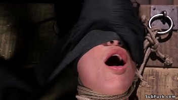 Preview 3 of Pinay Vedios Sex - Gagged beauty toyed in hogtie suspension