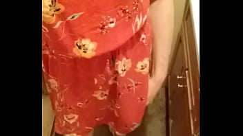 Preview 1 of Gym Wrong - SissyToes in &quot_his&quot_ girly dress showing off &quot_his&quot_ tiny,  clitty cock!!!!