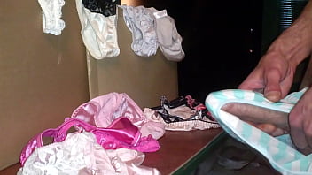 Preview 2 of Katreena Kiaf Sex Rajwap - LOVE Panties Striped Panty &amp_ Thong Worship
