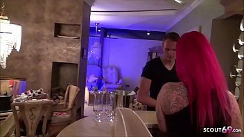 Preview 1 of Babestatiob - Rothaarige Ehefrau fickt Fremd mit seinem besten Freund - German Wife