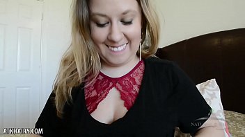 Preview 1 of Suny Sex I - Juicy blonde Brooke Bliss plays with her hairy twat