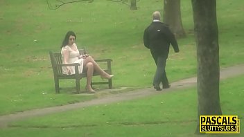 Preview 1 of Old Man Sax Cute Girl - Glamorous milf sub bound