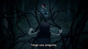 Preview 2 of Muslims Girl Wet Pussy - kimetsu no yaiba 5 sub espa&ntilde_ol gente rara y grande con y blka bla bla