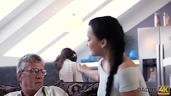 Preview 1 of Gmail Mild - DADDY4K. Guy is occupied with computers so why GF fucks his dad