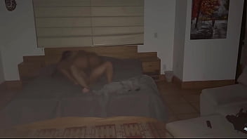 Preview 3 of Fis Tim X Vido - Stepfather gets into his stepdaughter&#039_s bed at midnight to fuck her while hiding his wife