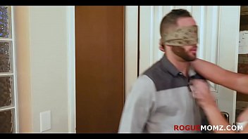 Preview 1 of Mia Melano Blacked - Blindfolded BF fucked by my step MOM