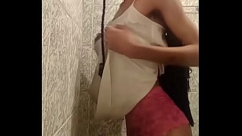 Preview 1 of Asian Baby Creampje - Novinha gostosa trans safada mostrando o corpo