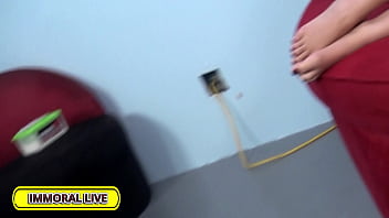 Preview 1 of Gupchup Sex - TALL 19 YEAR OLD BLONDE &amp_ BUSTY BUDDY UNCUT CASTING THREESOME