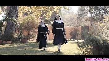 Preview 1 of Asimxxx - Horny nuns lick pussies after the mass