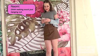 Preview 1 of Cum Sleeping Mom Hair - Super cute teen Naomi Blue gets banged hard by Hookup Hotshot