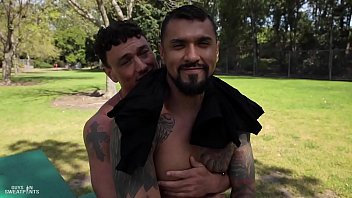 Preview 2 of Drieling Cum By Girl - Behind the Scenes with Boomer Banks and Cade Maddox