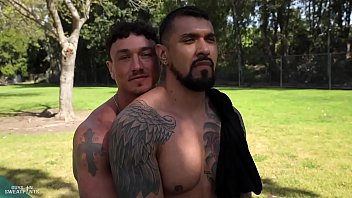 Preview 3 of Drieling Cum By Girl - Behind the Scenes with Boomer Banks and Cade Maddox