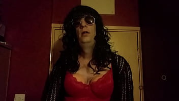 Preview 1 of Sani Lunniy Xxx - bisexual crossdressing sissy faggot loves the taste of his cum licked from his hand and smeard on his face