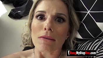 Preview 4 of Cam Small Show - TIPSY stepmom gets fucked by her stepson on the COUCH