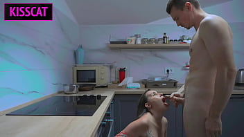 Preview 4 of 3x Naket - Hot sex on the kitchen with big boobs beauty wife