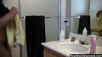 Preview 4 of Swapping Wife Sex Video - Showering Ebony Beauty