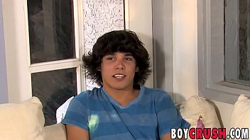 Preview 1 of Sanny Leyon X - Twink with a beautiful smile shows off cock and ass