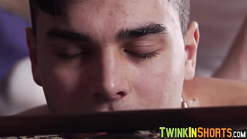 Preview 2 of Two Hot Sexn Pinay Bar Girls - Hunk masseur rubbing jock big cock and oily asshole