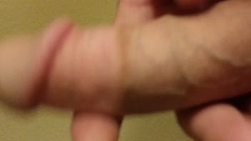 Preview 4 of Okul Cenc Sex - Eric Johnson trying to get hard by Discretely massaging my soft chubby cock while wifes a. in the other room.