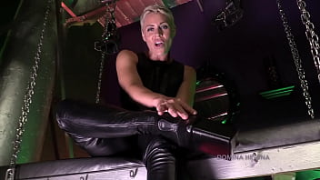Preview 2 of Arabias Woman - Worship My Leather Thigh High Boots-POV
