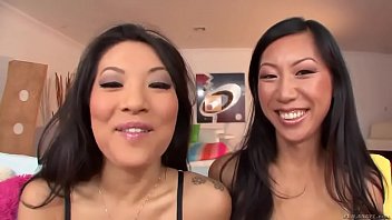 Preview 1 of Mom Anyporn Porn - Asa Akira and Tia Ling deepthroat