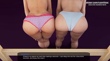 Preview 2 of Armpit Webcam Hd - Threesome with stepsister and her friend l My sexiest gameplay moments l Milfy City[Xmas Episode] l Part #3